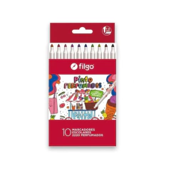 MARCADOR ESCOLAR FILGO PERFUMADOS X10