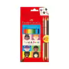 LÁPIZ FABER-CASTELL X 12 + 3 COLORES PIEL BICOLOR