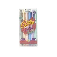 ROLLER GEL MOOVING RETRACTIL SILKY PASTEL X 6