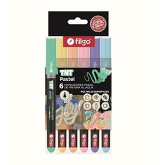 MARCADOR PINTURA FILGO BRUSH PASTEL X 6