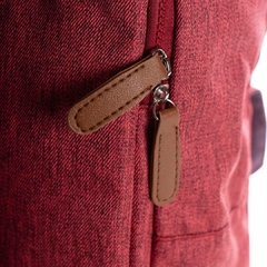 MOCHILA CON MATERO Y PORTA NOTEBOOK BORDEAUX GREY 16,5" en internet