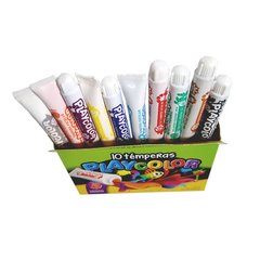 TEMPERAS PLAYCOLOR COLORES SURTIDOS x10 - comprar online