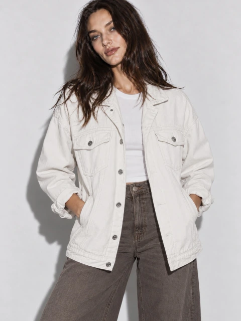 CAMPERA VEGAN OFF WHITE