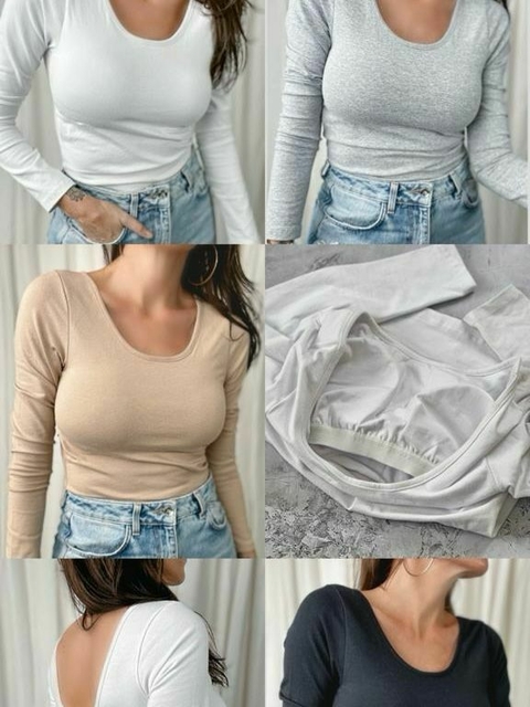 REMERA MILLIE PUSH UP MANGA LARGA L001 - comprar online