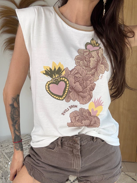 REMERA MORE LOVE (TREM120) - comprar online