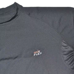 REMERA TÉRMICA MANGA LARGA NEGRA PODIO HOMBRE - ONE FLEX en internet