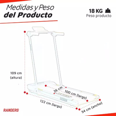 Imagen de Cinta Motorizada Ultraplana con Barral ARG-366X