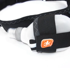 CINTURÓN DE HIDRATACIÓN RUNNING PORTA 1 BOTELLA CON BOLSILLOS - QUUZ, Fitness Gear