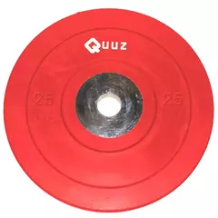 DISCO OLIMPICO BUMPER CENTRO ACERO 25 Kg QUUZ