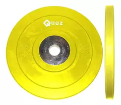 DISCO OLIMPICO BUMPER CENTRO ACERO 15 Kg QUUZ en internet