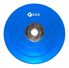 DISCO OLIMPICO BUMPER CENTRO ACERO 20 Kg QUUZ