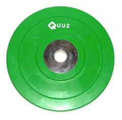 DISCO OLIMPICO BUMPER CENTRO ACERO 10 Kg QUUZ