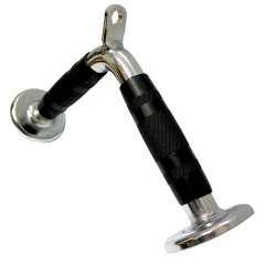 BARRA CROMADA TRICEPS V PARA POLEA CON EMPUÑADURA - QUUZ, Fitness Gear