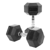 PAR MANCUERNA CROMADA HEXAGONAL RECUBIERTA EN GOMA 17.5 Kg