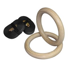 PAR DE ANILLAS GYMNASTIC RINGS MADERA QUUZ - comprar online
