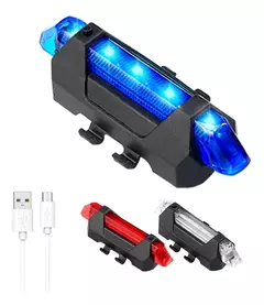 Luz para bici Aluminio 8 Funciones USB