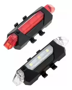 Luz para bici Aluminio 8 Funciones USB - QUUZ, Fitness Gear