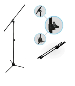 Pie para micrófono tipo Jirafa con pipeta de agarre de Micrófono (consultar stock y precio) - comprar online