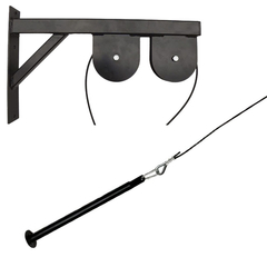 Polea Doble Para Amurar Con Soporte - comprar online