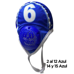 Gorro Waterpolo 30 Jugadores Juego Azul Blanco Local Visita - tienda online