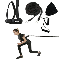 CINTURÓN DE ESFUERZO Y ARNÉS CON BANDA DE LÁTEX Y MANIJA - QUUZ, Fitness Gear
