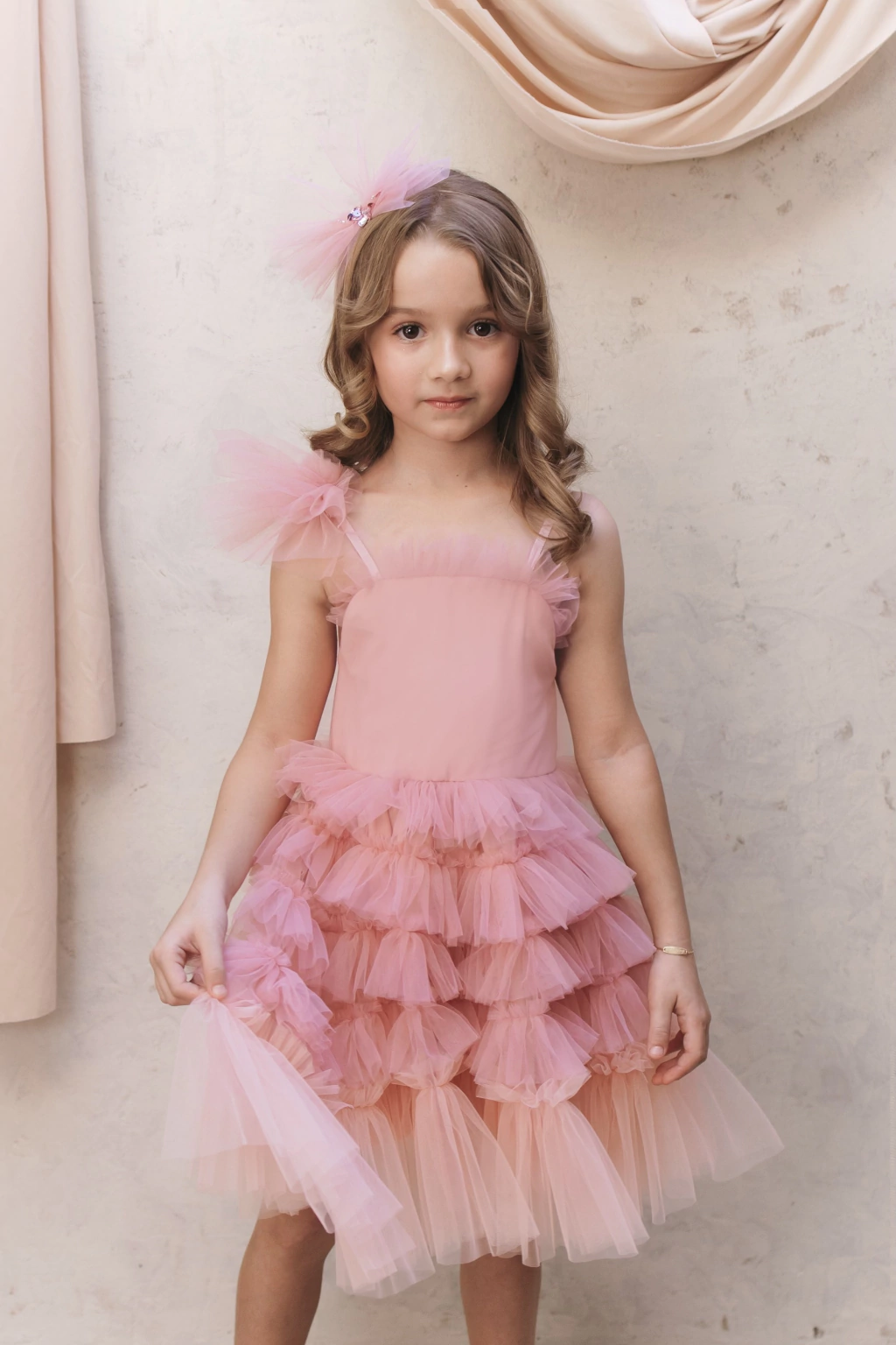 Vestido Filipa rosé