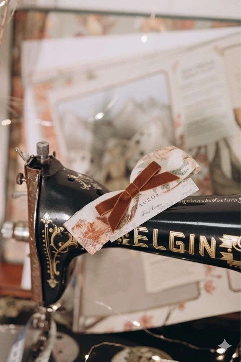 Laço vintage caramelo