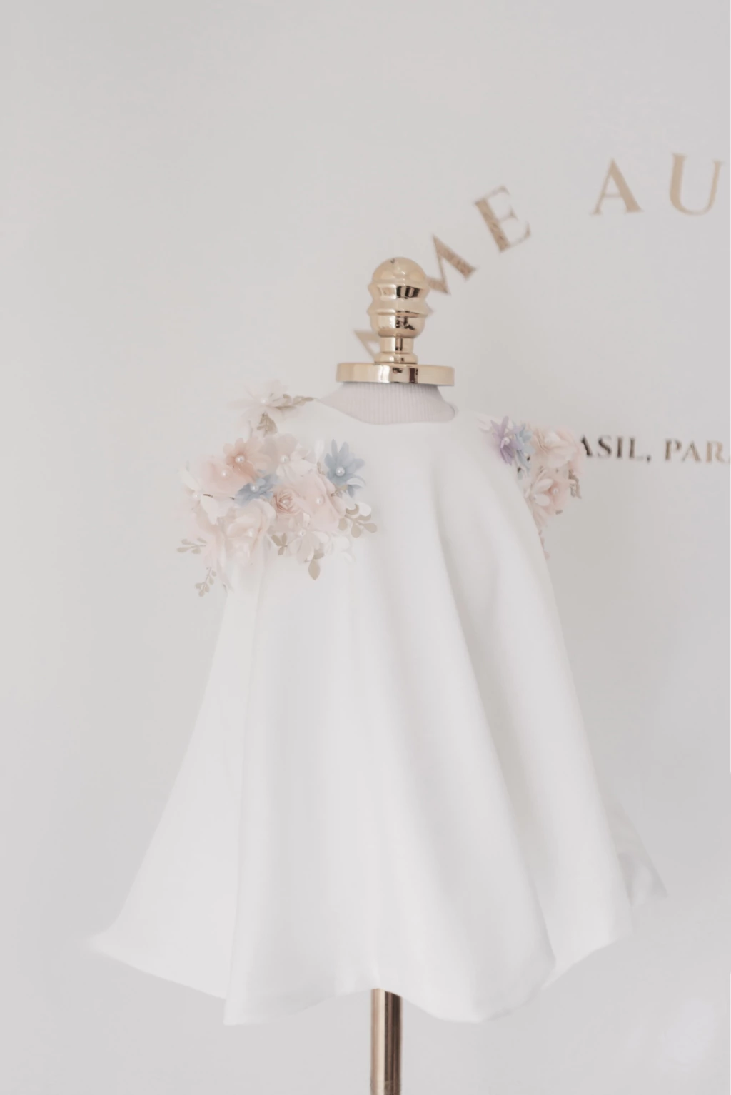 Vestido Céline floral off white