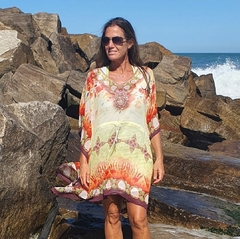 Poncho Carola Corto (gasa bordada)