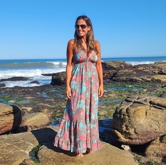 Vestido Largo Sofia (seda Gold) - tienda online
