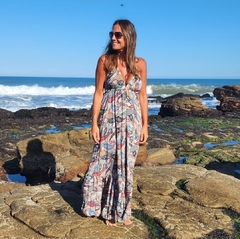 Vestido Largo Sofia (seda Gold) - Marina Sol Tienda de Ropa