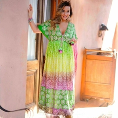 Vestido Largo Beatriz (algodón bordado)
