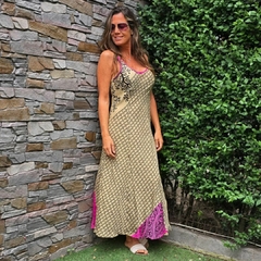 Vestido Largo Soledad (seda Sari) - tienda online