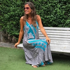Vestido Largo Soledad (seda Sari) - Marina Sol Tienda de Ropa