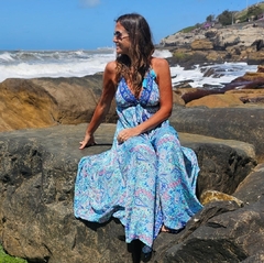 Vestido Largo Lucía (seda Sari) - Marina Sol Tienda de Ropa