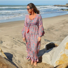 Vestido Largo Marina (seda Sari)
