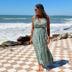 Vestido Largo Pilar (seda Sari) - comprar online
