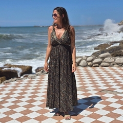 Vestido Largo Sol (seda Gold) - tienda online