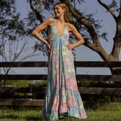 Vestido Largo Sofia (seda Gold) - comprar online