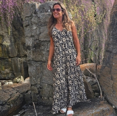 Vestido Largo Valentina (seda Gold) - comprar online