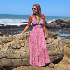 Vestido Largo Carmen (Seda Gold)