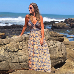 Imagen de Vestido Largo Carmen (Seda Gold)