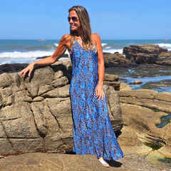 Vestido Largo Valentina (seda Gold) - tienda online