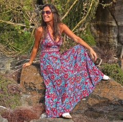 Vestido Largo Cristina (seda Gold) - Marina Sol Tienda de Ropa