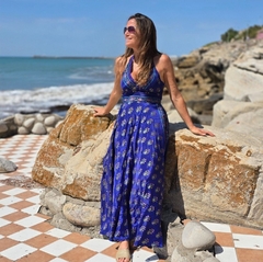 Vestido Largo Cristina (seda Gold) - comprar online