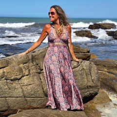 Vestido Largo Paola (seda Gold)