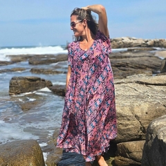 Vestido Largo Clara (seda Sari)