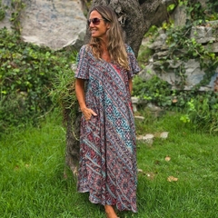 Vestido Largo Clara (seda Sari) - tienda online
