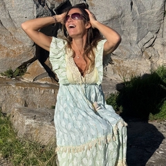 Imagen de Vestido Largo Agostina (algodón bordado)