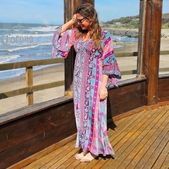 Vestido Largo Tatiana (seda Sari) - Marina Sol Tienda de Ropa